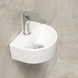 Petite Arch 303mm x 255mm Hand Wash Wall Hung Basin, Matte White