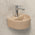 Petite Arch 303mm x 255mm Hand Wash Wall Hung Basin, Matte Cappuccino