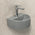 Petite Arch 303mm x 255mm Hand Wash Wall Hung Basin, Matte Cement Grey