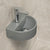 Petite Arch 303mm x 255mm Hand Wash Wall Hung Basin, Matte Cement Grey