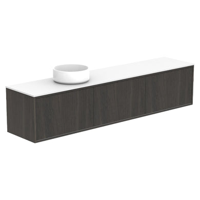 ADP Clifton Ensuite Wall Hung 1800mm Single Left Offset Bowl Vanity Cabinet