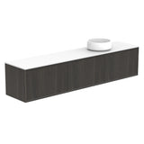 ADP Clifton Ensuite Wall Hung 1800mm Single Right Offset Bowl Vanity Cabinet