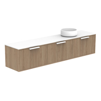 ADP Clifton Ensuite Wall Hung 1800mm Single Right Offset Bowl Vanity Cabinet