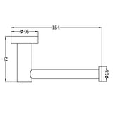 Nero Mecca Toilet Roll Holder | Matte White |