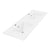 Una 1500mm Vanity Top with Double Sink and 1 Tap Hole | Gloss White |