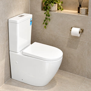 Hysett Q Back to Wall Toilet Suite, Gloss White