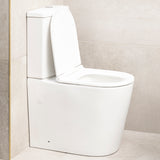 Tiffalo Rimless Back to Wall Toilet Suite | Gloss White |