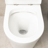 Tiffalo Rimless Back to Wall Toilet Suite | Gloss White |