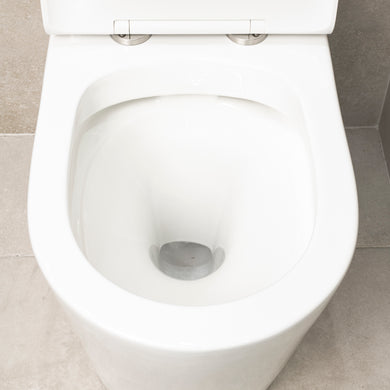Tiffalo Rimless Back to Wall Toilet Suite, Gloss White
