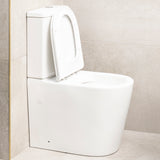 Tiffalo Rimless Back to Wall Toilet Suite | Gloss White |