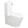 Tiffalo Rimless Back to Wall Toilet Suite, Matte White