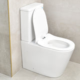Tiffalo Rimless Back to Wall Toilet Suite, Matte White