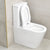 Tiffalo Rimless Back to Wall Toilet Suite, Matte White