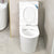 Tiffalo Rimless Back to Wall Toilet Suite, Matte White