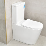Tiffalo Rimless Back to Wall Toilet Suite, Matte White