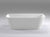 Kiama 1500mm Back to Wall Freestanding Bath, Matte White