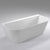 Kiama 1500mm Back to Wall Freestanding Bath, Matte White