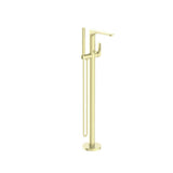 Nero Bianca Floor Standing Bath Mixer With Hand Shower | Brushed Gold |