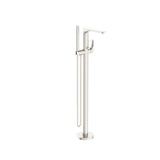 Nero Bianca Floor Standing Bath Mixer With Hand Shower | Brushed Nickel |