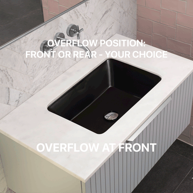 Rena 535mm x 368mm Under-Counter Basin, Matte Black