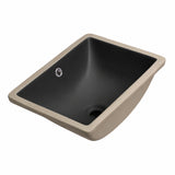 Curo 455mm x 325mm Under-Counter Basin, Matte Black