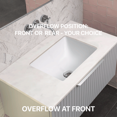 Curo 455mm x 325mm Under-Counter Basin, Matte White