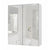 Cassia Mirror Shaving Cabinet 600mm with Polished Edge