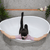 Wave Oval 1800mm Wide Freestanding Bath, Gloss White