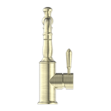 Nero York Basin Mixer With Metal Lever | Aged Brass |