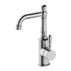 Nero York Basin Mixer With Metal Lever, Chrome