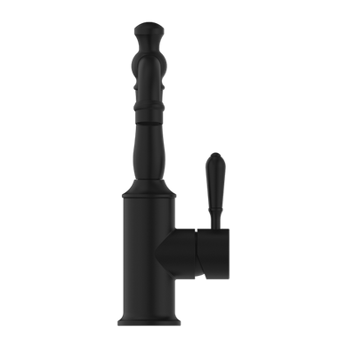 Nero York Basin Mixer With Metal Lever | Matte Black |