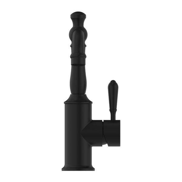 Nero York Basin Mixer With Metal Lever  | Matte Black |