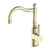 Nero York Basin Mixer Hook Spout With Metal Lever | Aged Brass |