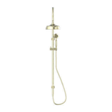 Nero York Twin Shower With Metal Hand Shower | Aged Brass |