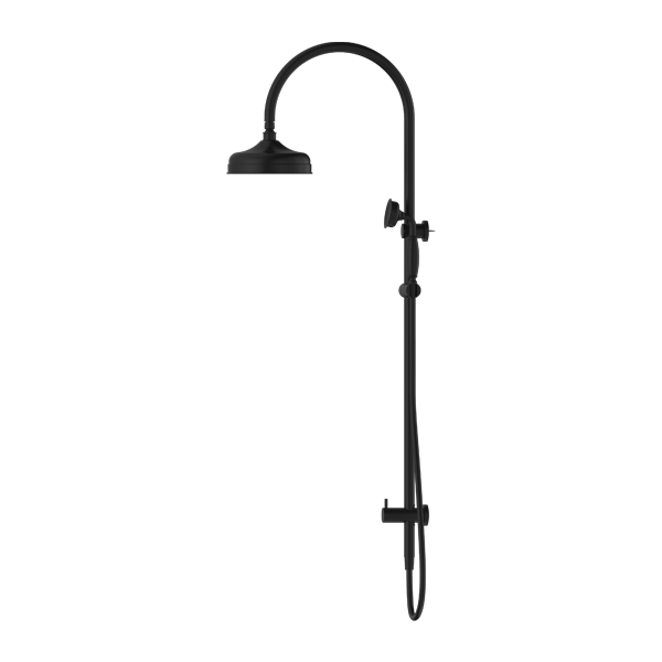 Nero York Twin Shower With Metal Hand Shower  | Matte Black |