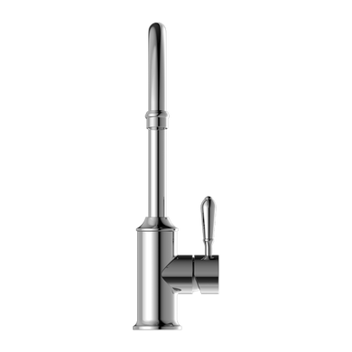 Nero York Kitchen Mixer Goosneck Spout With Metal Lever | Chrome |