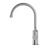 Nero York Kitchen Mixer Goosneck Spout With Metal Lever | Chrome |