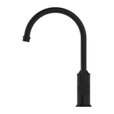 Nero York Kitchen Mixer Goosneck Spout With Metal Lever | Matte Black |