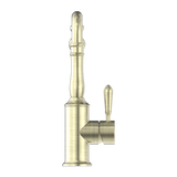 Nero York Kitchen Mixer Hook Spout With Metal Lever | Aged Brass |
