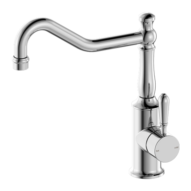 Nero York Kitchen Mixer Hook Spout With Metal Lever | Chrome |