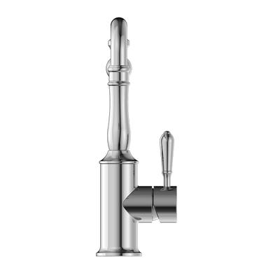 Nero York Kitchen Mixer Hook Spout With Metal Lever | Chrome |