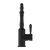 Nero York Kitchen Mixer Hook Spout With Metal Lever | Matte Black |