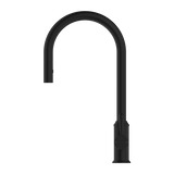 Nero York Pull Out Sink Mixer With Vegie Spray Function With Metal Lever | Matte Black |