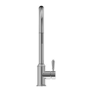 Nero York Pull Out Sink Mixer With Vegie Spray Function With Metal Lever | Chrome |