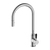Nero York Pull Out Sink Mixer With Vegie Spray Function With Black Porcelain Lever | Chrome |