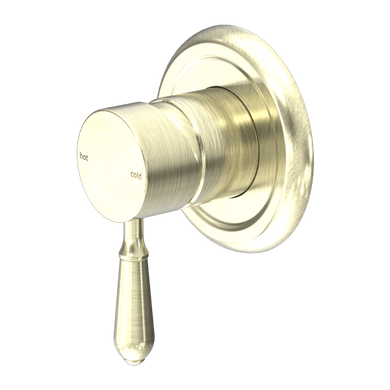 Nero York Shower Mixer With Metal Lever | Aged Brass |