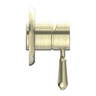 Nero York Shower Mixer With Metal Lever | Aged Brass |
