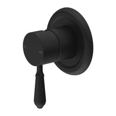 Nero York Shower Mixer With Metal Lever | Matte Black |