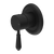 Nero York Shower Mixer With Metal Lever | Matte Black |