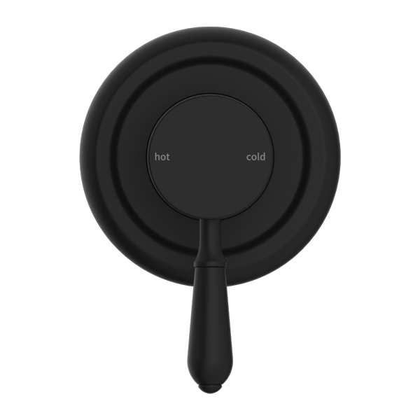 Nero York Shower Mixer With Metal Lever  | Matte Black |